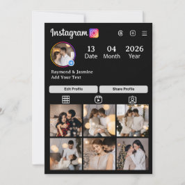 Design Your Own 7 Photo Collage Bedankkaart