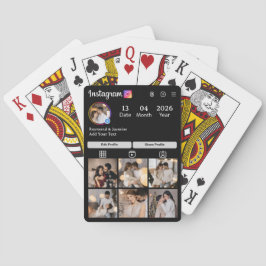 Design Your Own 7 Photo Collage Pokerkaarten