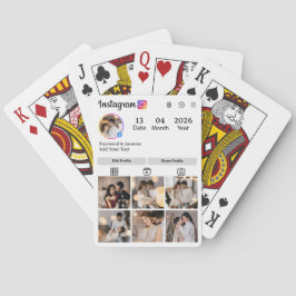 Design Your Own 7 Photo Collage Pokerkaarten