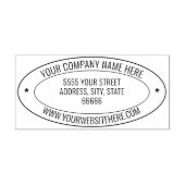 Design Your Own Address Oval Rubber Stamp Example Rubberstempel (Afrduk)