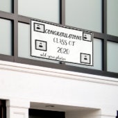 Design your own banners for graduation banner (Buitenkant Gebouw)