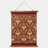 Design Your Own Baroque Mandala-Inspired Elephant  Hangend Wandkleed (Voorkant)