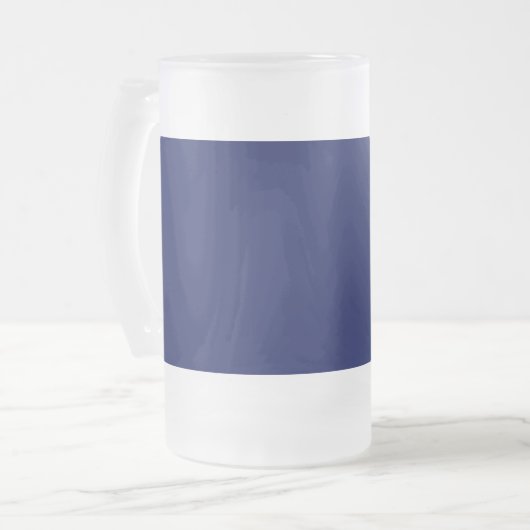 Design Your Own Beer Mug - Blue and White Matglas Bierpul (Voorkant links)