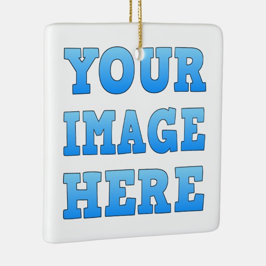 Design Your Own Ceramic Square Ornament (Rechts)