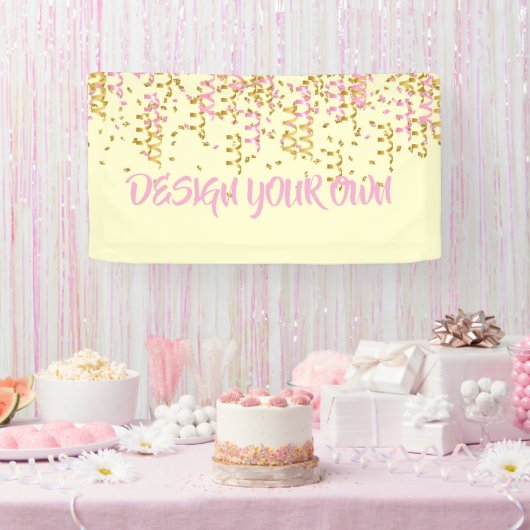 Design Your Own Confetti  Spandoek (Feest)