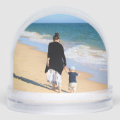 Design Your Own Custom Photo Snow Globe Sneeuwbol (Voorkant)
