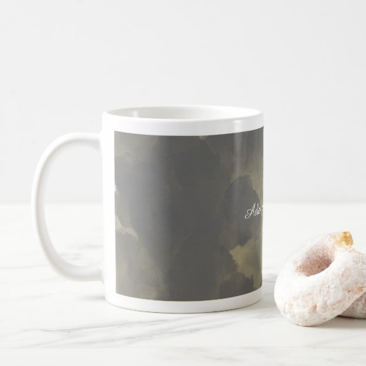 Design Your Own Mug with Personal Text & Colors Koffiemok (Met donut)