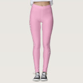 Design Your Own Name on Stylish Light Pink Leggings (Voorkant)