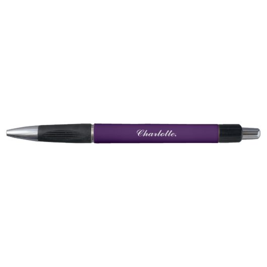 Design Your Own Name on This Dark Purple Emmy Pen (Voorkant)
