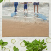 Design Your Own Photo Kitchen Towels Custom Text Theedoek (Gevouwen)