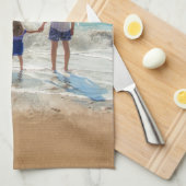 Design Your Own Photo Kitchen Towels Custom Text Theedoek (Quarter Fold)