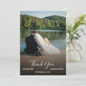 Design your own photo Thank you Wedding card Bedankkaart (Staand voorkant)