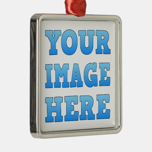 Design Your Own Premium Square Ornament (Rechts)