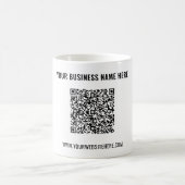 Design Your Own QR Code Coffee Mug Custom Text Koffiemok (Center)