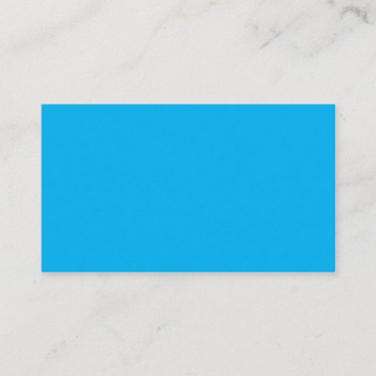 Design Your Own Solid Sky Blue Visitekaartje (Voorkant)