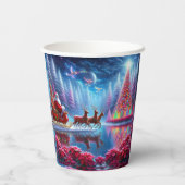 Design Your Personalized Custom Christmas Papieren Bekers (Achterkant)