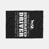 Designated Driver Horse Carriage Funny Men Women Q Fleece Deken (Voorkant (Horizontaal))