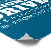 Designated Driver Horse Carriage Funny Men Women Q Poster (Hoek)