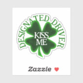 Designated Driver St. Patrick's Day Sticker (Vel)