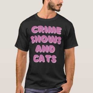 DESIGNCrime shows en katten vrienden T-shirt