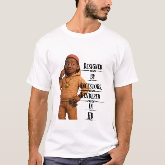 Designed By Ancestors,Pixarstyle 3D T-shirt (Voorkant)