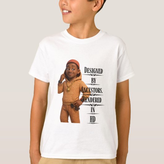 Designed By Ancestors,Pixarstyle 3D T-shirt (Voorkant)