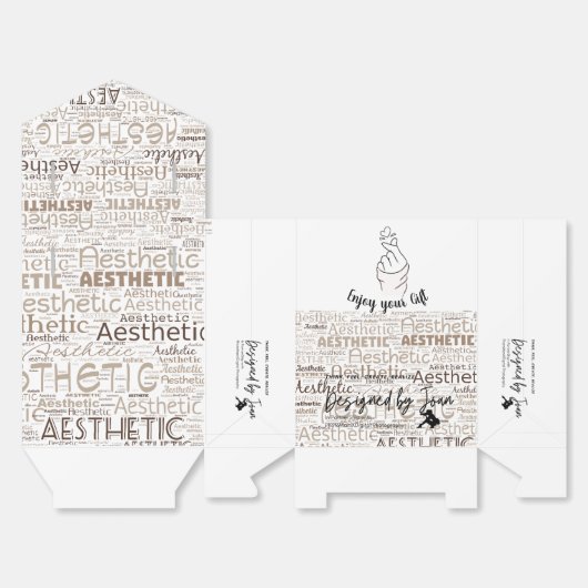 Designed by Joan Aesthetic GiftBox Bedankdoosjes (Ongevouwen)