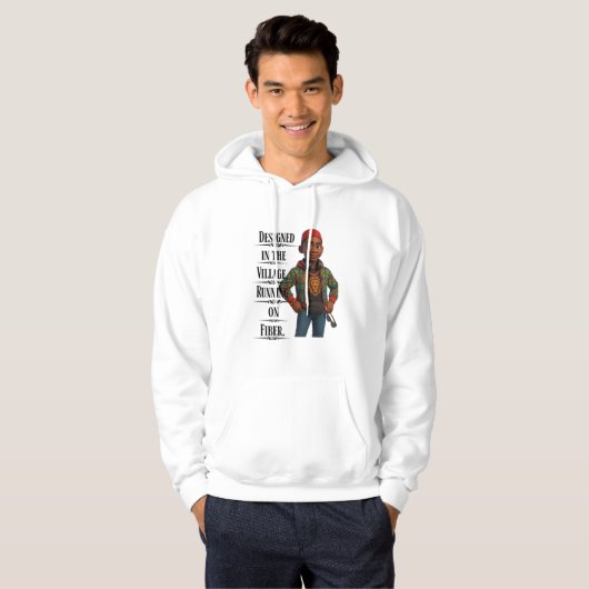 Designed In The Village,Pixarstyle 3D Hoodie (Voorkant volledig)