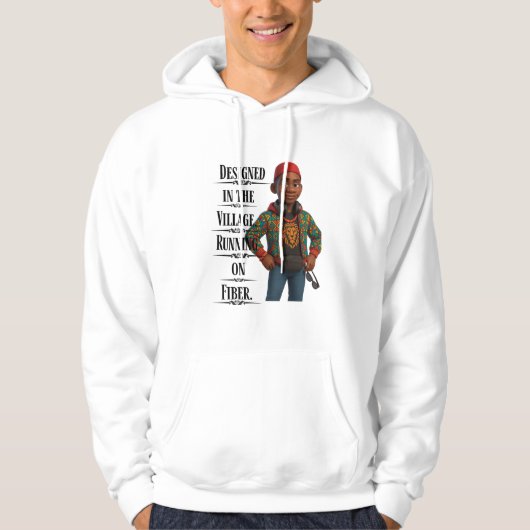 Designed In The Village,Pixarstyle 3D Hoodie (Voorkant)