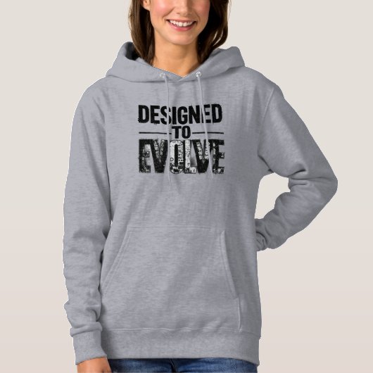 Designed to Evolve Women Hoodie MotivationalGrowth (Voorkant)