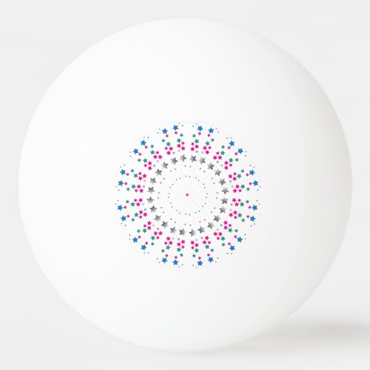 Designer 3-sterren pingpong Balls Pingpongbal (Achterkant)