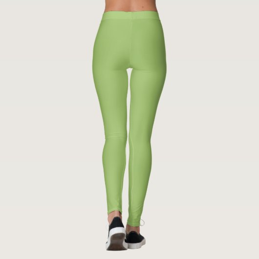 Designer Accent Avocado Green Leggings (Achterkant)