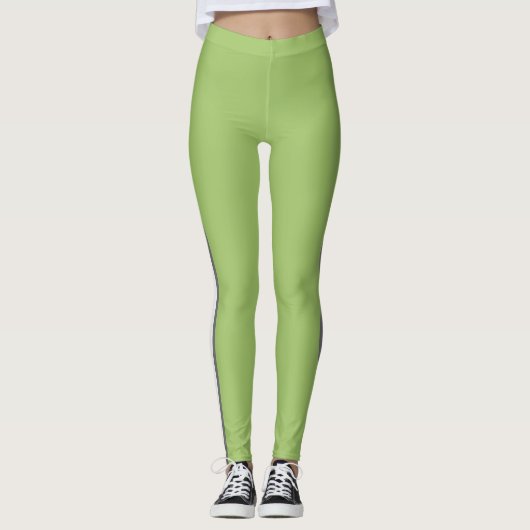 Designer Accent Avocado Green Leggings (Voorkant)
