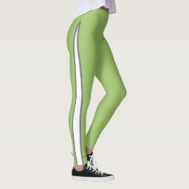 Designer Accent Avocado Green Leggings