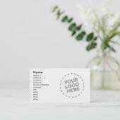 Designer Accountant Visitekaartje (Staand voorkant)