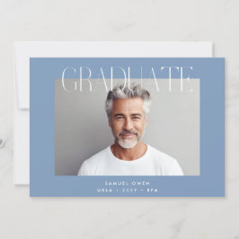 Designer Afstuderen Modern Two Photo Afstuderen Aankondiging