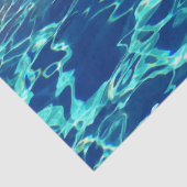 Designer Aqua Pool Rippling Water Tissuepapier (Detail)