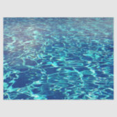 Designer Aqua Pool Rippling Water Tissuepapier (Voorkant)