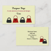 Designer Bags Business Visitekaartje (Voorkant / Achterkant)