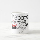 Designer Bags onder mijn ogen koffie-mok Koffiemok (Center)