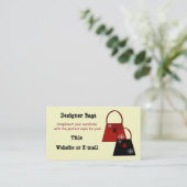 Designer Bags Visitekaartje (Staand voorkant)