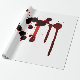 Designer Blood Splatter Cadeaupapier