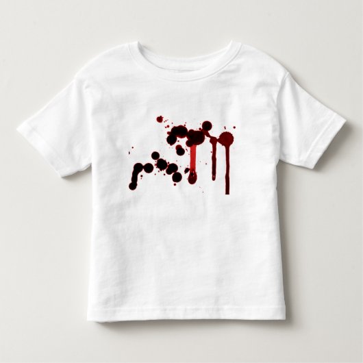 Designer Blood Splatter Kinder Shirts (Voorkant)