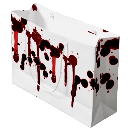 Designer Blood Splatter Large Cadeautasje (Voorkant Gekanteld)