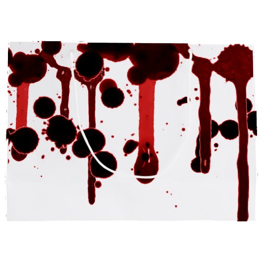 Designer Blood Splatter Large Cadeautasje (Achterkant)