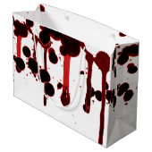 Designer Blood Splatter Large Cadeautasje (Achterkant Gekanteld)