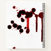 Designer Blood Splatter Notitieboek (Achterkant)