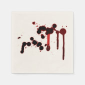 Designer Blood Splatter Servet (Voorkant)