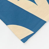 Designer Blue Pattern Fleece Deken (Hoek)