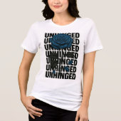 designer blue rose woman Tri-Blend shirt (Voorkant)